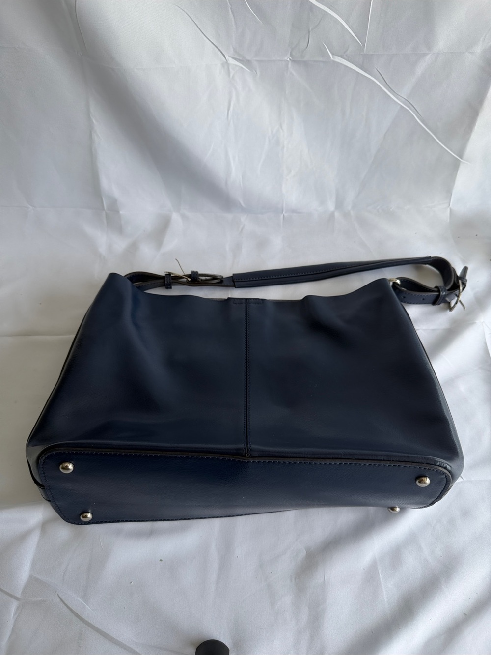 Classic Navy Shoulder Bag - Women
